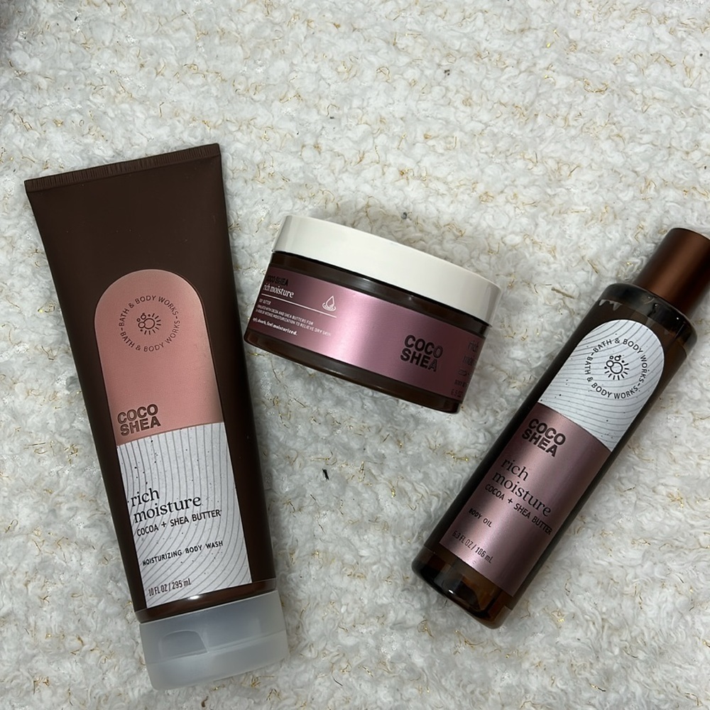 Bath & Body works Bundle‎ of 3 items Coco + shea butter rich moisture